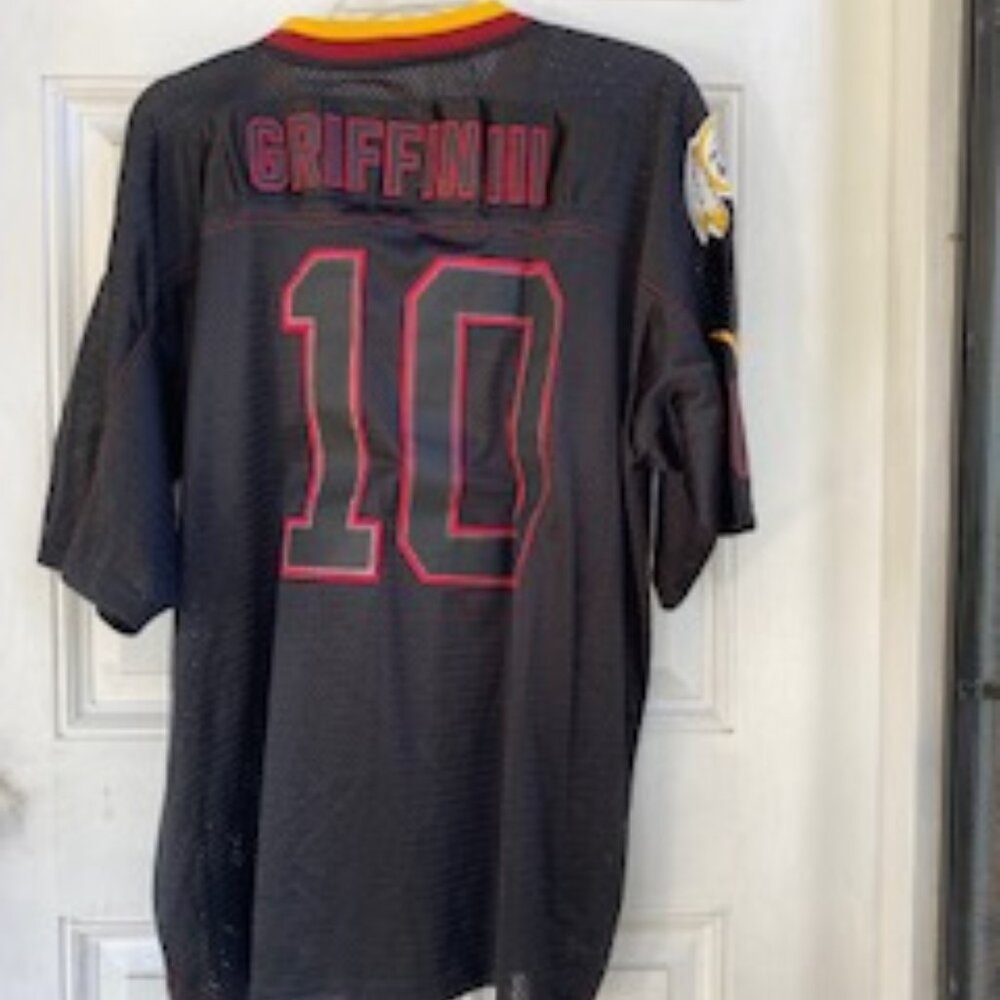 NFL Nike Washington Red Skins Jersey Sleeveless Mesh Red Blk #10 Griffin Jersey